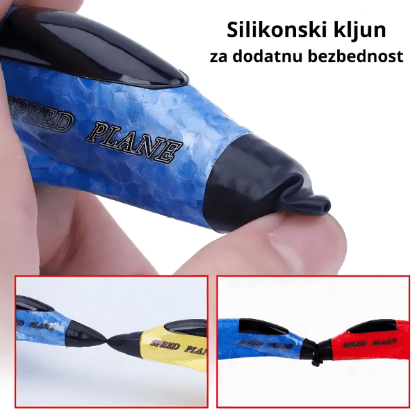 LED svetla na avionu na daljinsko upravljanje u sumrak