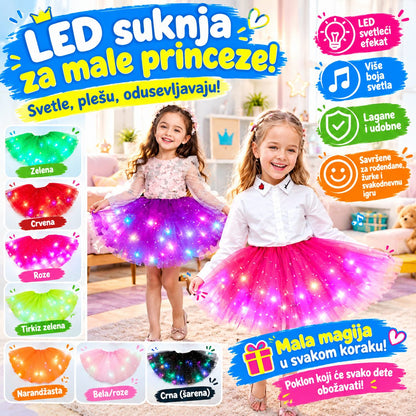 LED Suknjica za Devojčice - Tutu sa Svetlećim Lampicama
