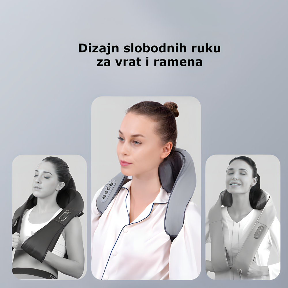Punjenje masažera za vrat preko USB kabla