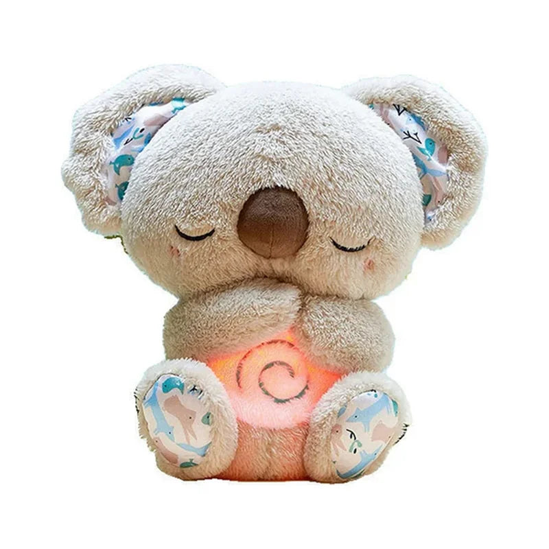 Koala igračka koja diše u položaju za spavanje, mekana plišana igračka za krevet