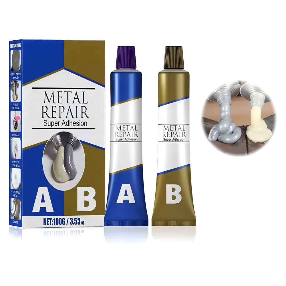Pakovanje paste za hladno zavarivanje sa tubama A i B.
