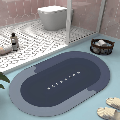 Voda se upija u prostirku za kupatilo umesto da se razliva po podu.