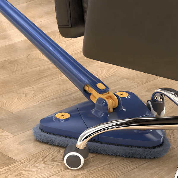 Detalj glave mopa sa mikrofiber krpom.